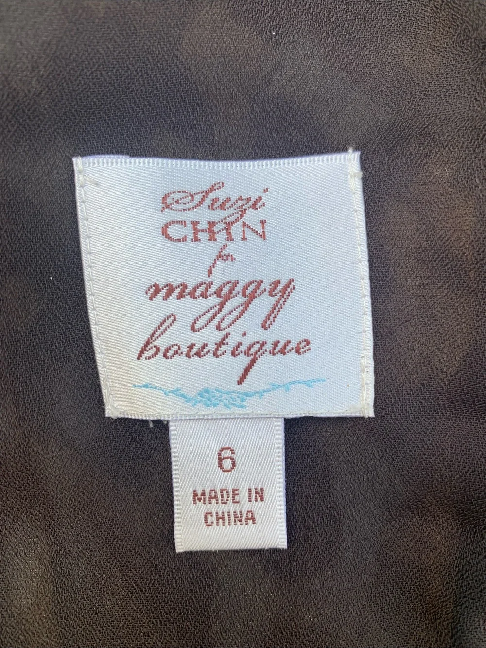 Suzi Chin for Maggy Boutique Brown Leopard Print V-Neck Dress